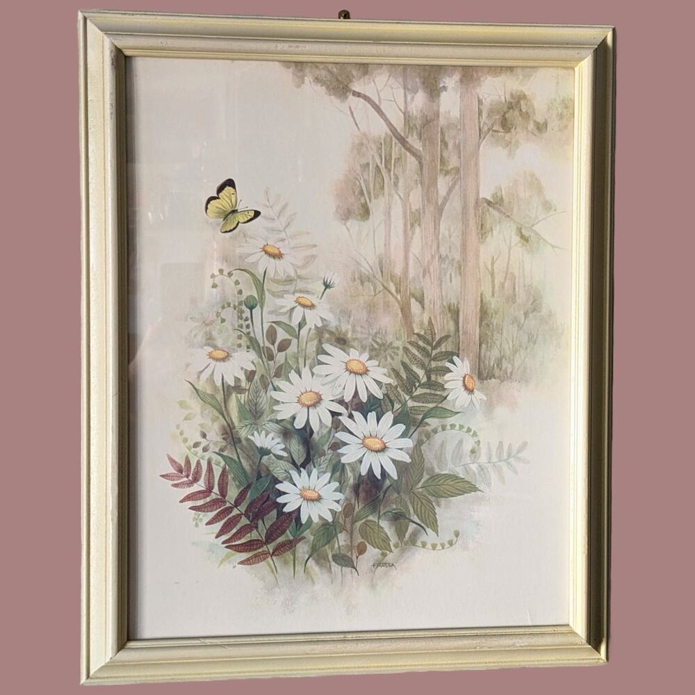 Vintage 1960s Framed Print "Splendor of Nature" by Artist Frank Massa